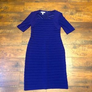 Midi Purple Ruffled Dress London Times Short 10